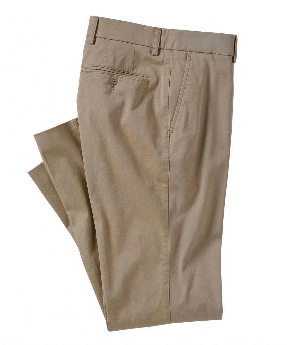 NEW BALLIN men's perma color pima twill pants - atwater modern fit in khaki